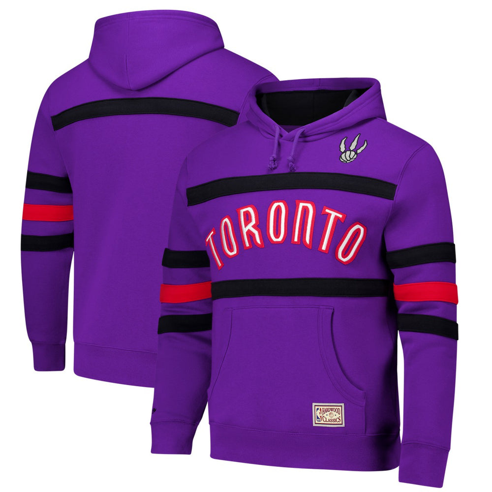 Toronto Raptors Hardwood Classics Nights Head Coach Pullover Hoodie Purple | Mitchell & Ness discount