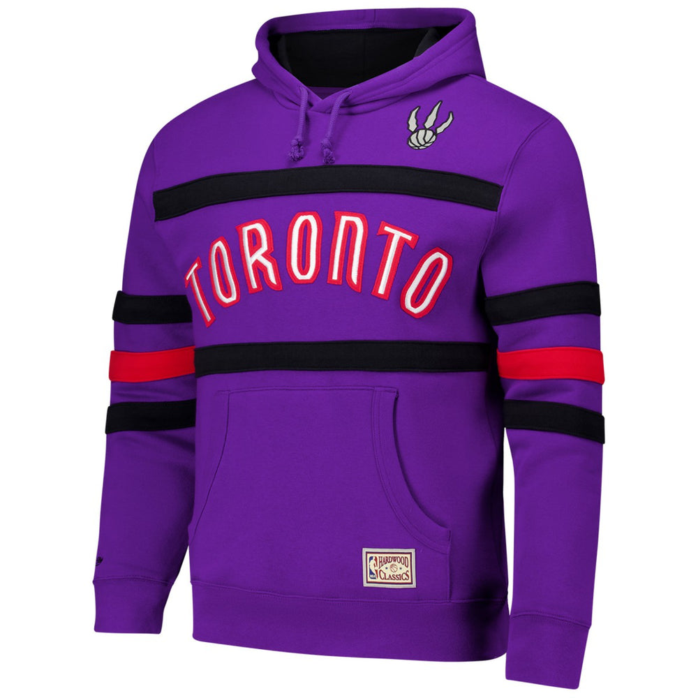 Toronto Raptors Hardwood Classics Nights Head Coach Pullover Hoodie Purple | Mitchell & Ness discount