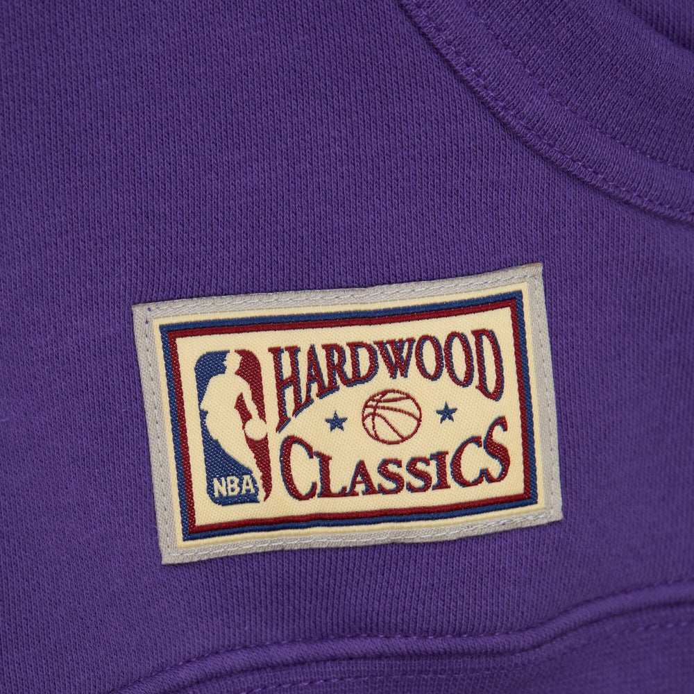 Sacramento Kings Hardwood Classics Nights Head Coach Pullover Hoodie Purple | Mitchell & Ness Lifestyle
