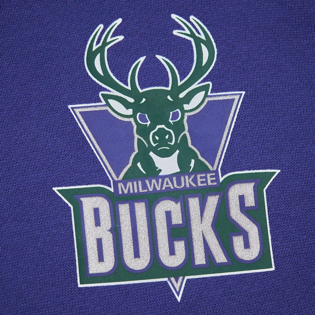 Milwaukee Bucks Hardwood Classics There & Back 2.0 Vintage Pullover Sweatshirt Purple | Mitchell & Ness