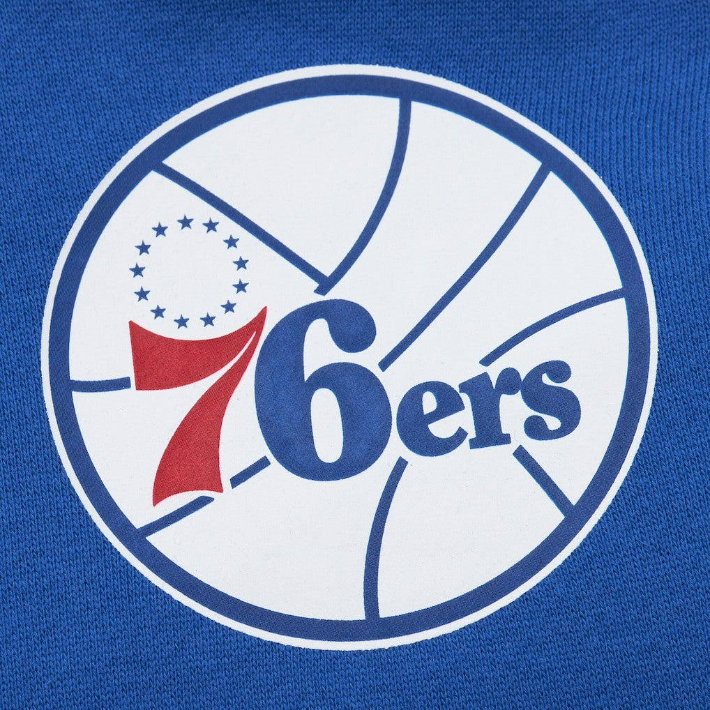 Philadelphia 76ers Hardwood Classics There & Back 2.0 Vintage Pullover Sweatshirt Royal | Mitchell & Ness Near Me