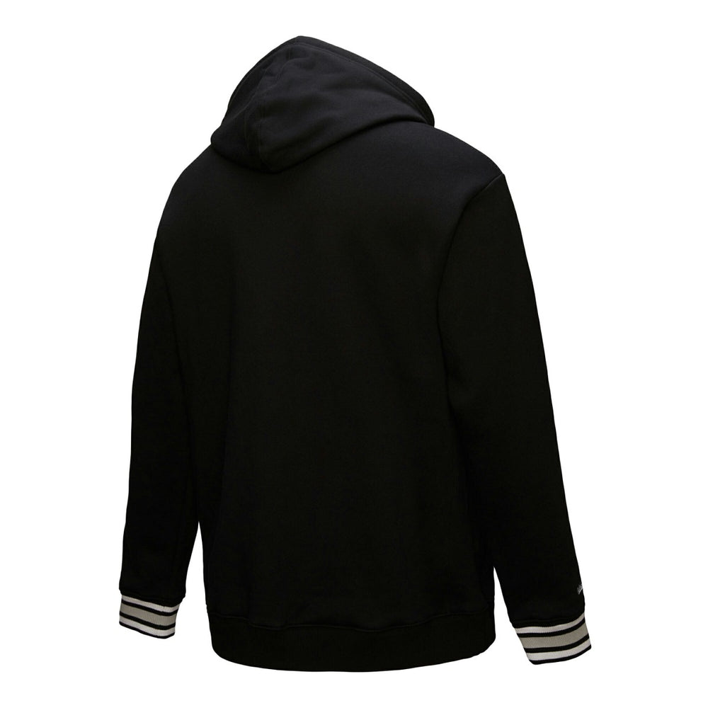Sacramento Kings Chainstitch Applique Vintage Heavyweight Pullover Hoodie Black | Mitchell & Ness discount