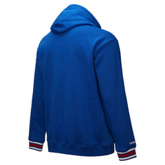Philadelphia 76ers Chainstitch Applique Vintage Heavyweight Pullover Hoodie Royal | Mitchell & Ness for sale