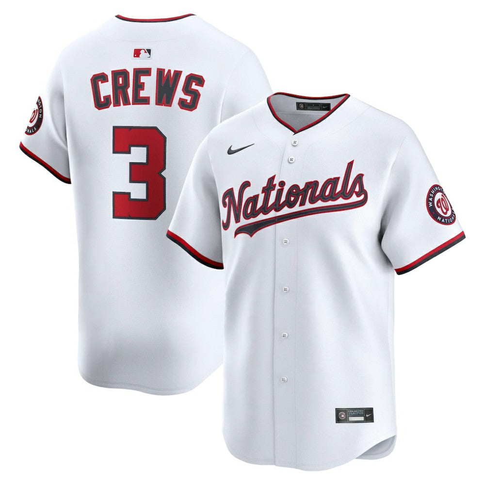 Dylan Crews Washington Nationals Nike Home Limited Player Jersey - White - Nike Discount
