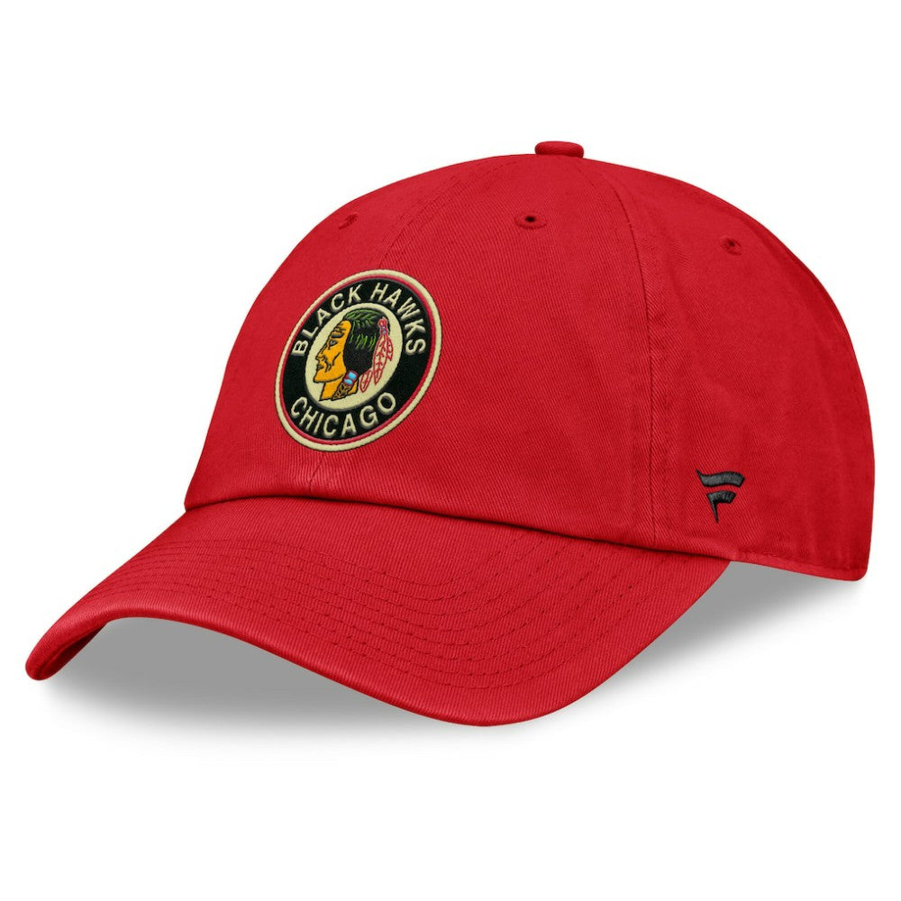 Chicago Blackhawks Fanatics Decades Collection Adjustable Hat - Red - NHL 202097323