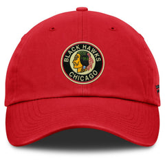 Chicago Blackhawks Fanatics Decades Collection Adjustable Hat - Red - NHL 202097323