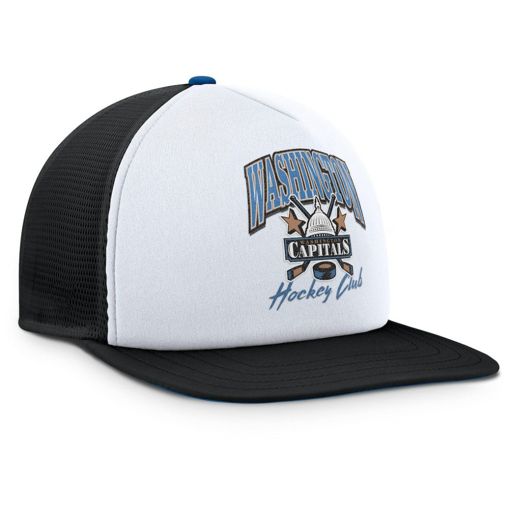 Washington Capitals Fanatics Decades Collection Foam Front Snapback Hat - White/Black - NHL 202097331