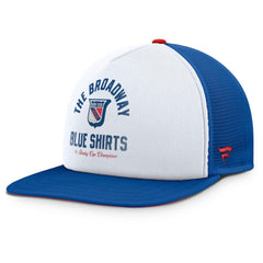 New York Rangers Fanatics Decades Collection Foam Front Snapback Hat - White/Royal - NHL 202097337