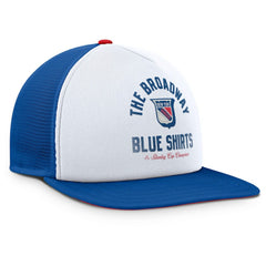 New York Rangers Fanatics Decades Collection Foam Front Snapback Hat - White/Royal - NHL 202097337