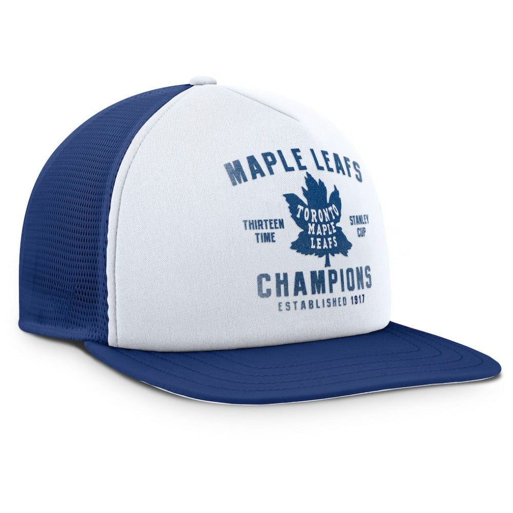 Toronto Maple Leafs Fanatics Decades Collection Foam Front Snapback Hat - White/Blue - NHL 202097340