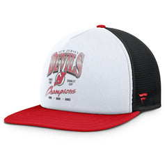 New Jersey Devils Fanatics Decades Collection Foam Front Snapback Hat - White/Red - NHL 202097341