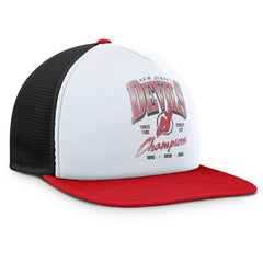 New Jersey Devils Fanatics Decades Collection Foam Front Snapback Hat - White/Red - NHL 202097341