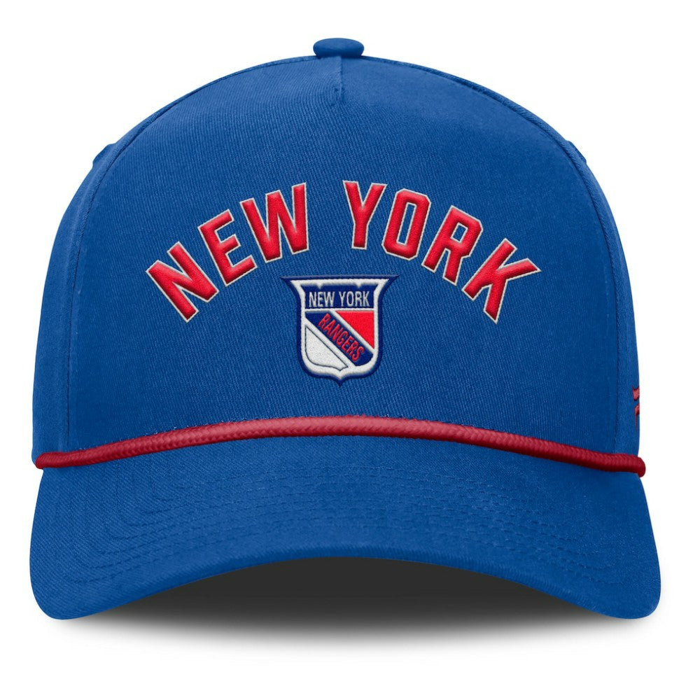 New York Rangers Fanatics Decades Collection A-Frame Rope Adjustable Hat - Royal - NHL 202097348