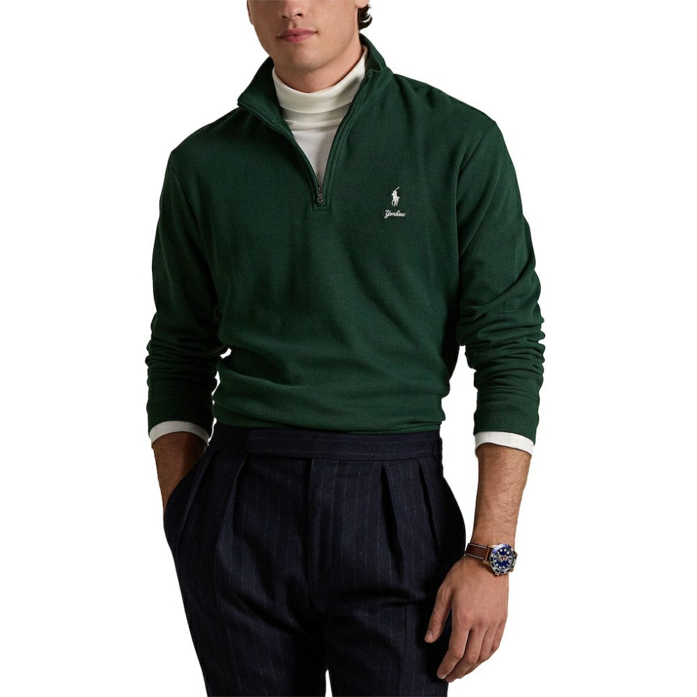 New York Yankees Polo Ralph Lauren Estate Quarter-Zip Sweatshirt - Green - MLB Online