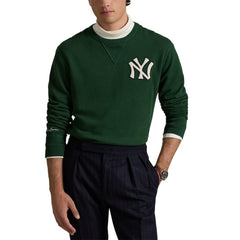 New York Yankees Polo Ralph Lauren Pullover Sweatshirt - Green - MLB Discount