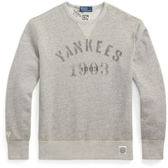 New York Yankees Polo Ralph Lauren Pullover Sweatshirt - Heather Gray - MLB Online