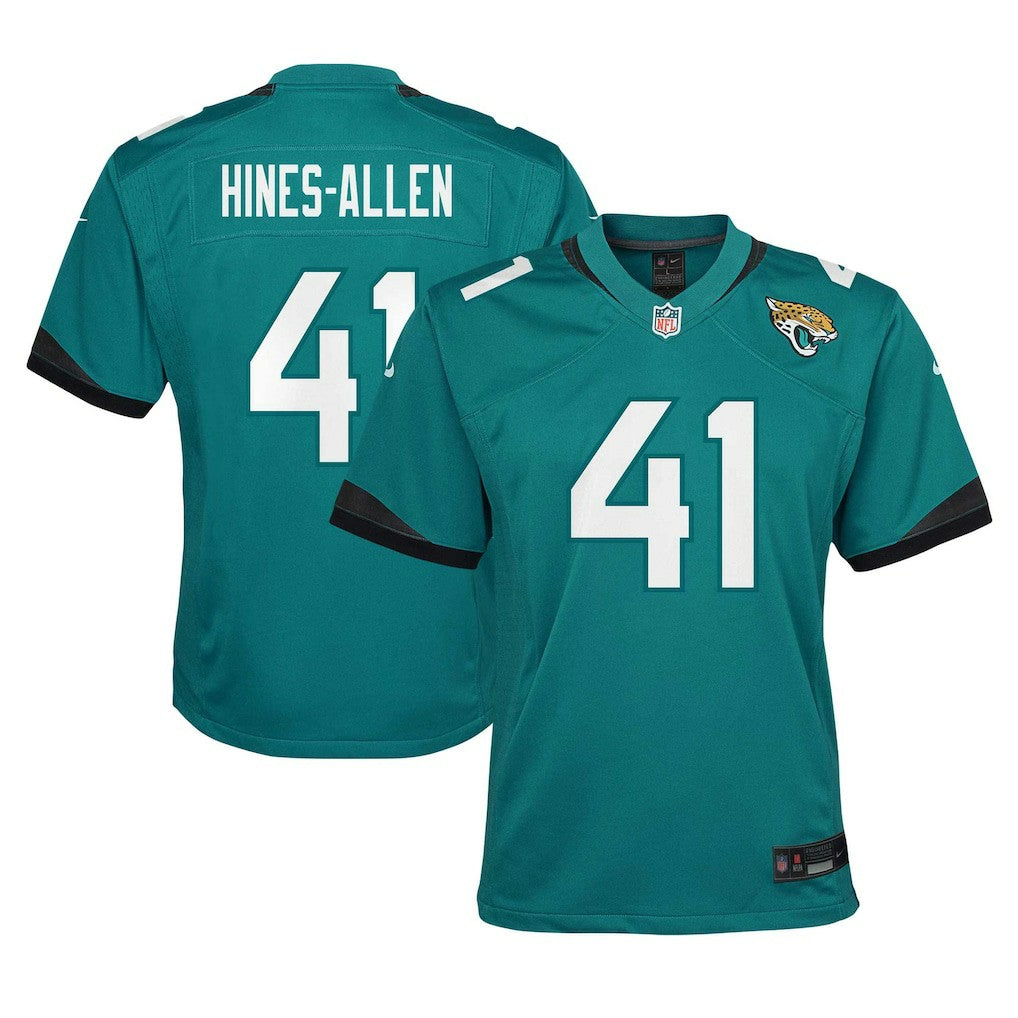 Nike Josh Hines-Allen Jacksonville Jaguars Youth Game Jersey Teal