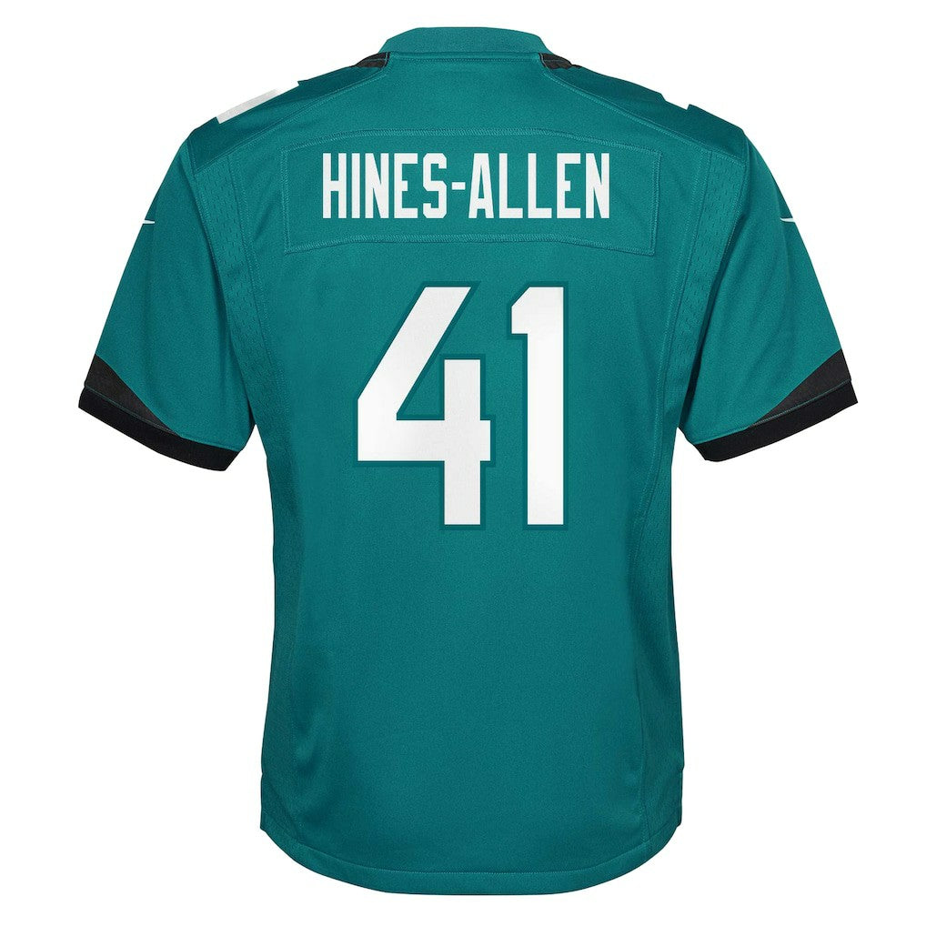 Nike Josh Hines-Allen Jacksonville Jaguars Youth Game Jersey Teal