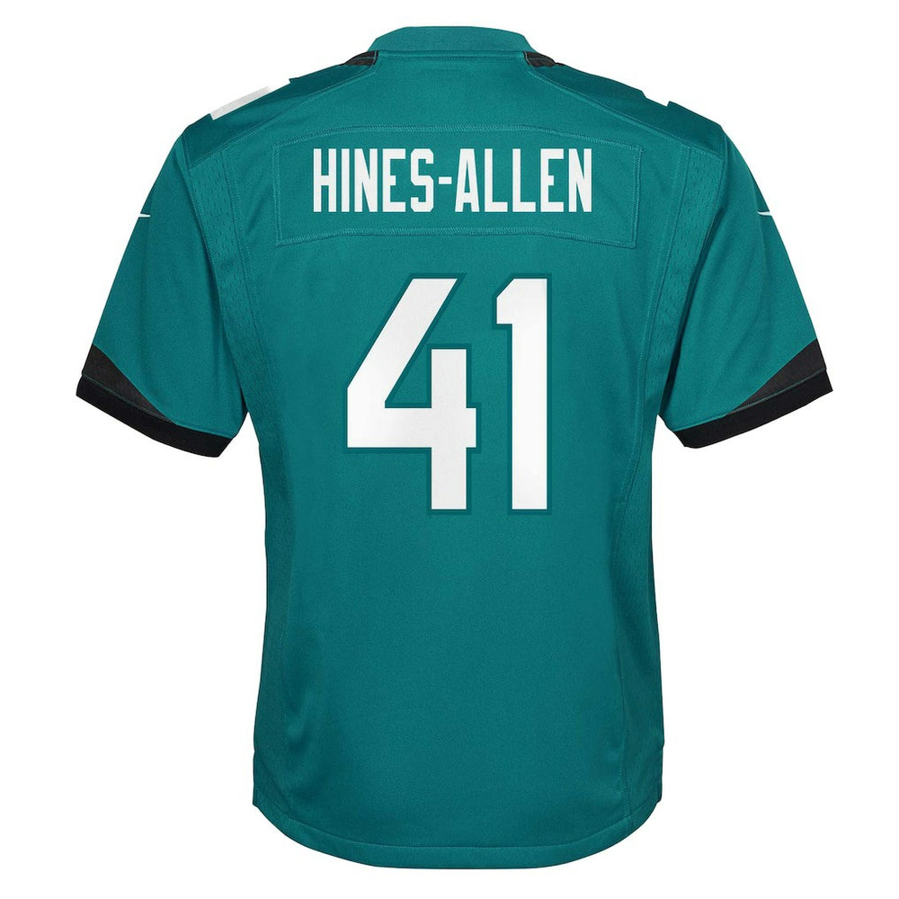 Nike Josh Hines-Allen Jacksonville Jaguars Youth Game Jersey Teal