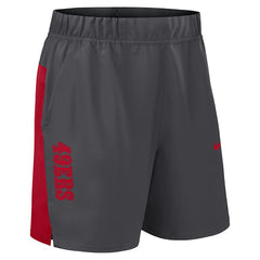 Nike San Francisco 49ers Woven Victory Dri-FIT Shorts Gray