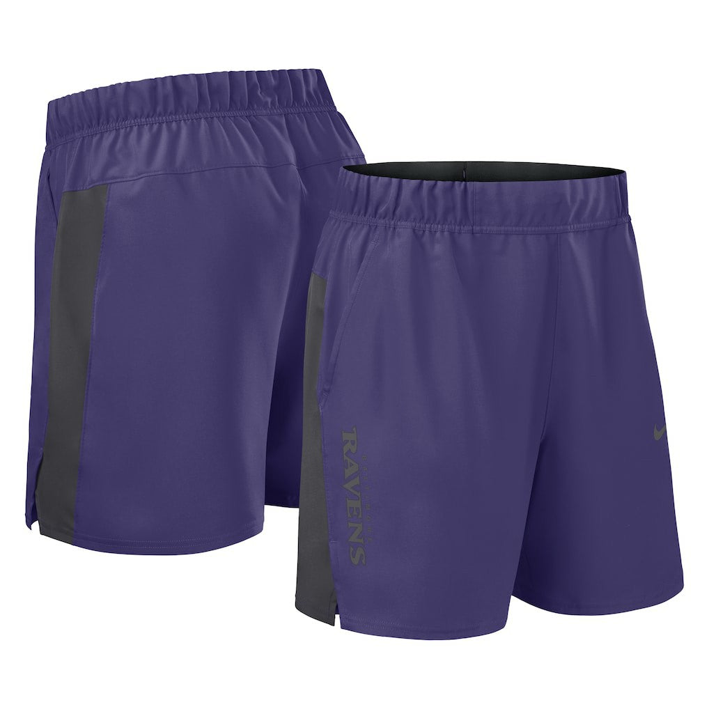 Nike Baltimore Ravens Woven Victory Dri-FIT Shorts Purple
