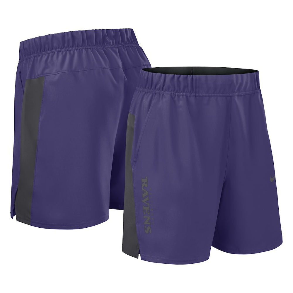 Nike Baltimore Ravens Woven Victory Dri-FIT Shorts Purple