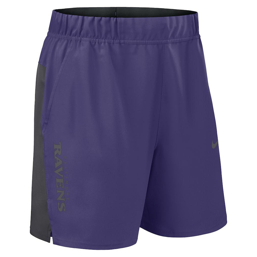 Nike Baltimore Ravens Woven Victory Dri-FIT Shorts Purple