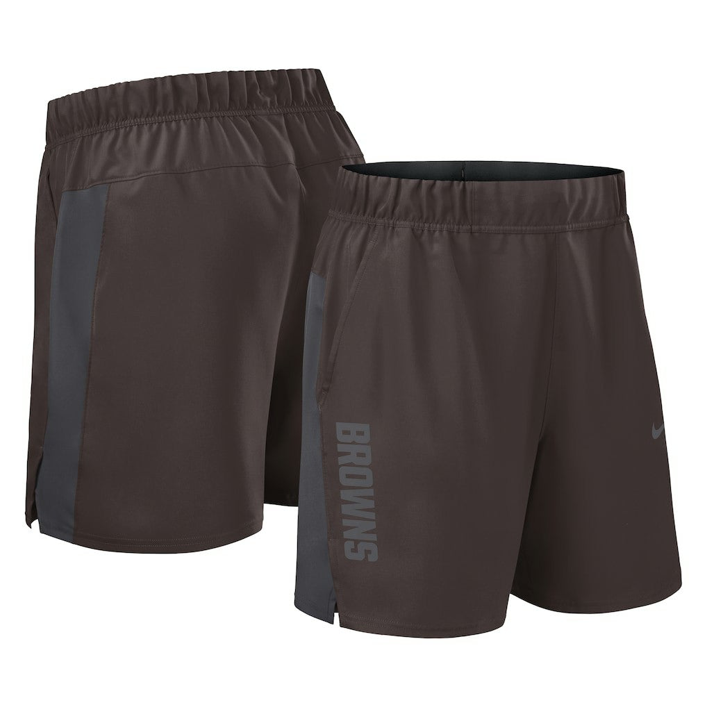 Nike Cleveland Browns Woven Victory Dri-FIT Shorts Brown