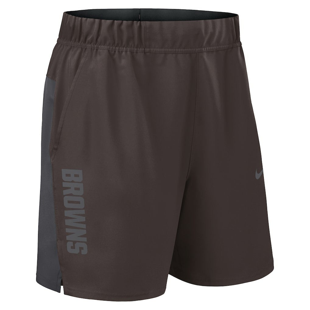 Nike Cleveland Browns Woven Victory Dri-FIT Shorts Brown