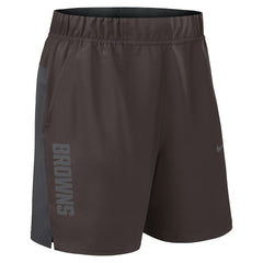 Nike Cleveland Browns Woven Victory Dri-FIT Shorts Brown