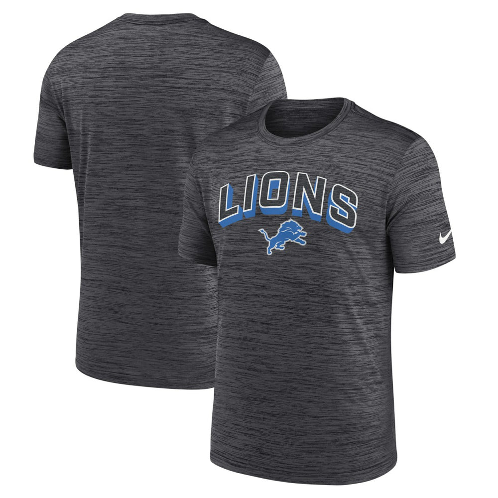Nike Detroit Lions Primetime Velocity Dri-FIT T-Shirt Charcoal