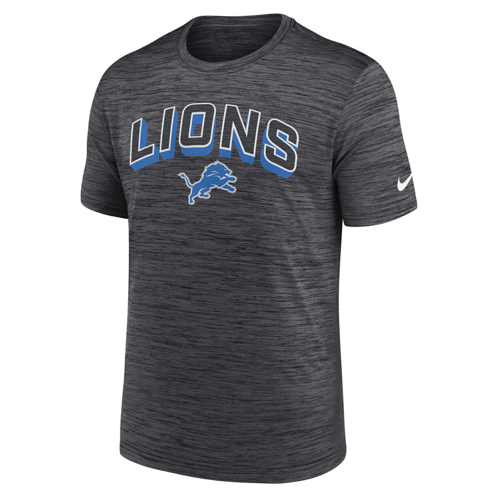 Nike Detroit Lions Primetime Velocity Dri-FIT T-Shirt Charcoal