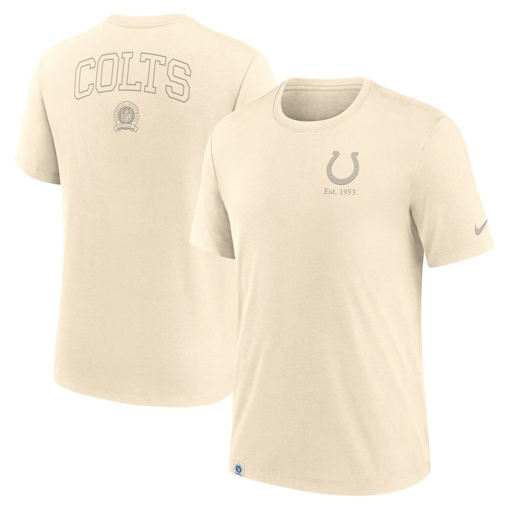 Nike Indianapolis Colts Glory Tri-Blend T-Shirt Cream