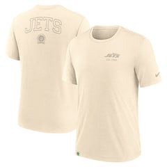 Nike New York Jets Glory Tri-Blend T-Shirt Cream