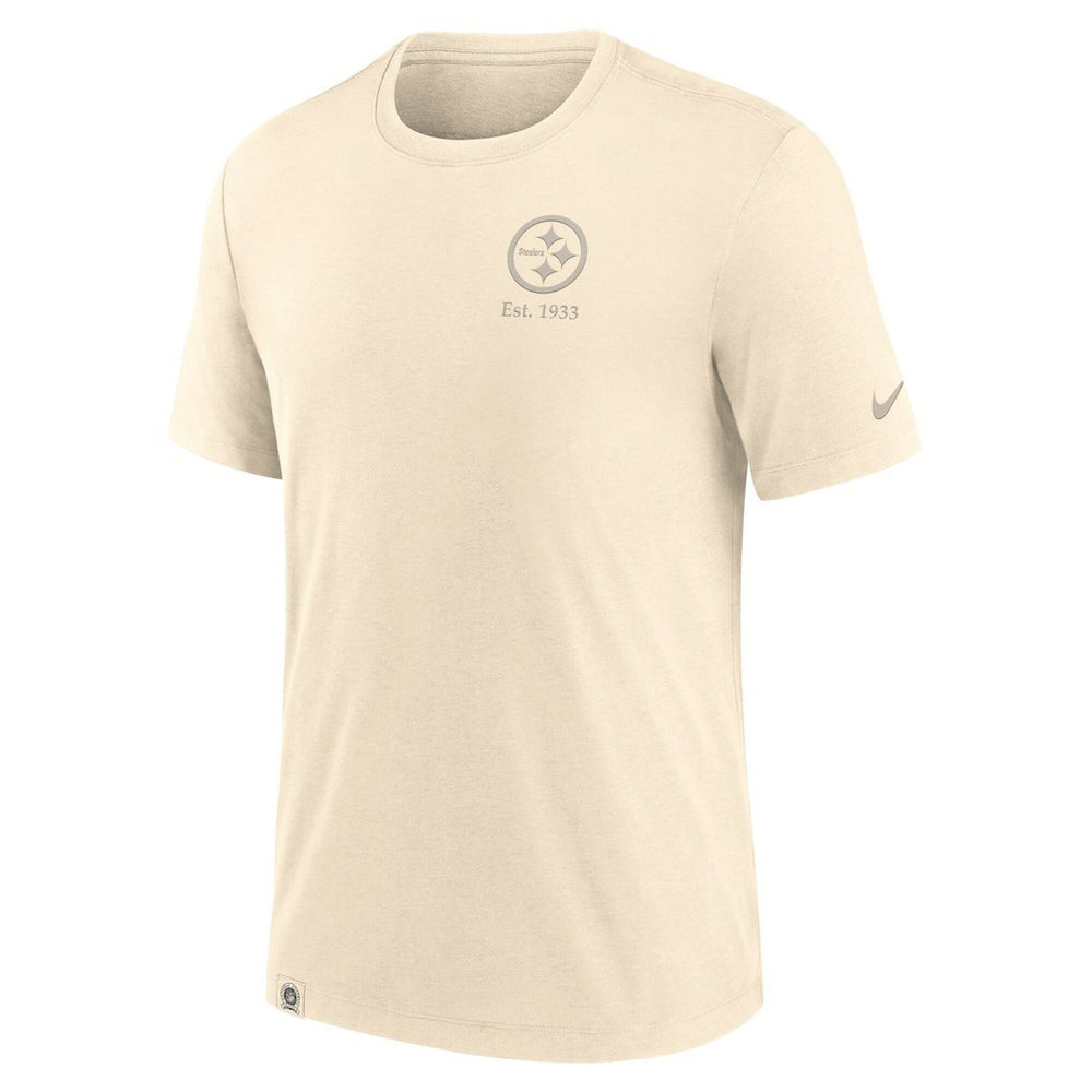 Nike Pittsburgh Steelers Glory Tri-Blend T-Shirt Cream