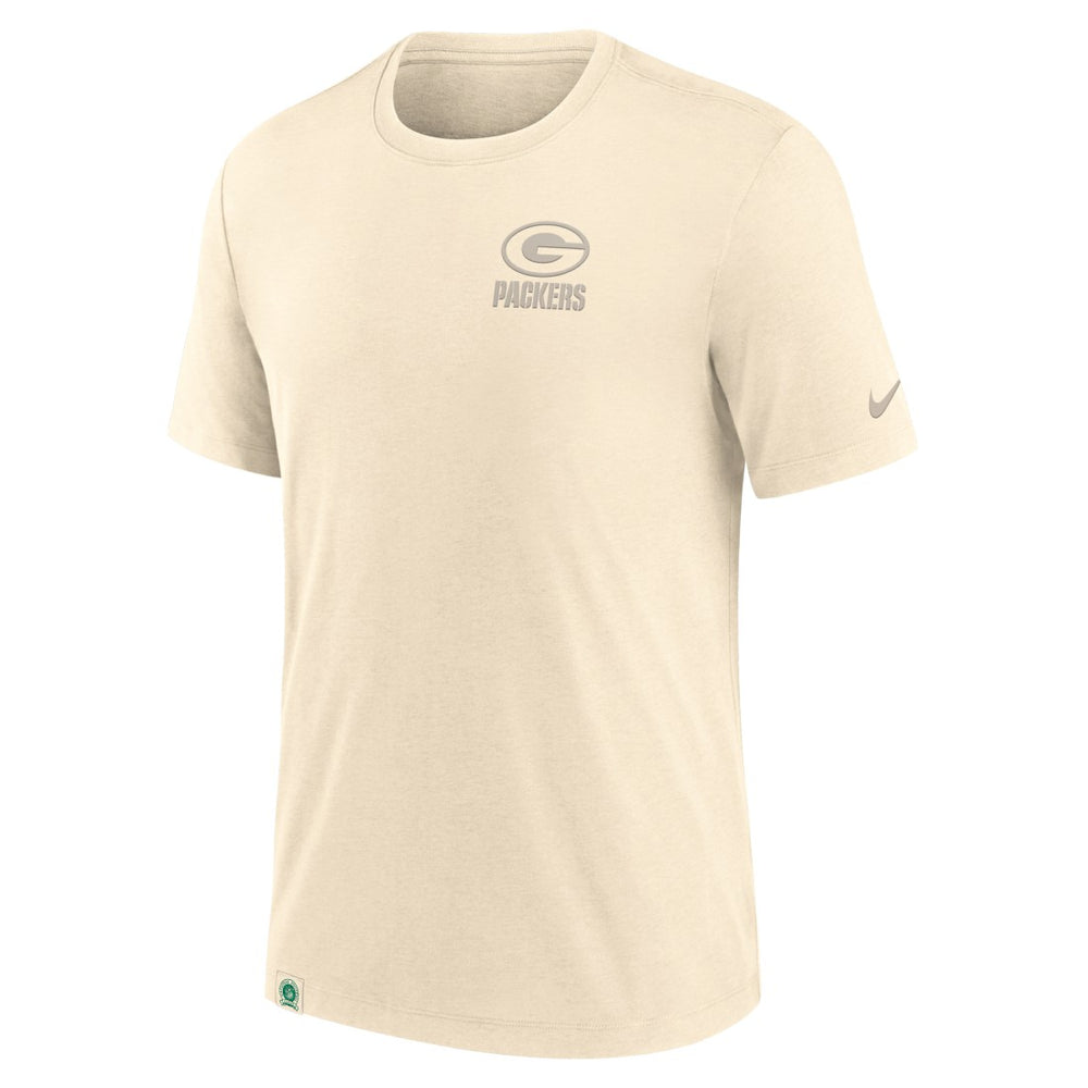 Nike Green Bay Packers Glory Tri-Blend T-Shirt Cream