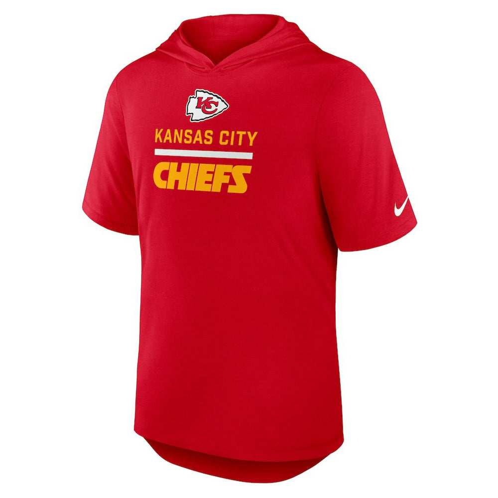 Nike Kansas City Chiefs Lockup Tri-Blend Hoodie T-Shirt Red