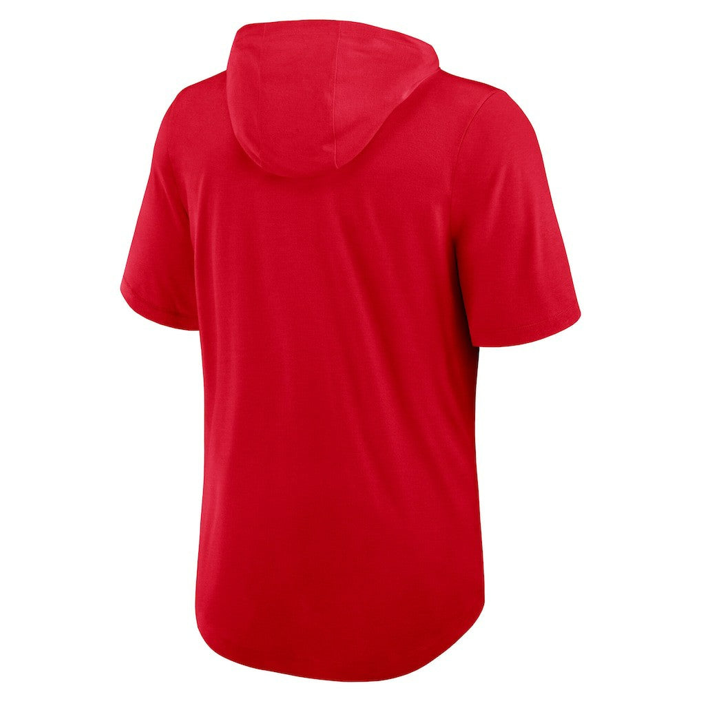 Nike Kansas City Chiefs Lockup Tri-Blend Hoodie T-Shirt Red