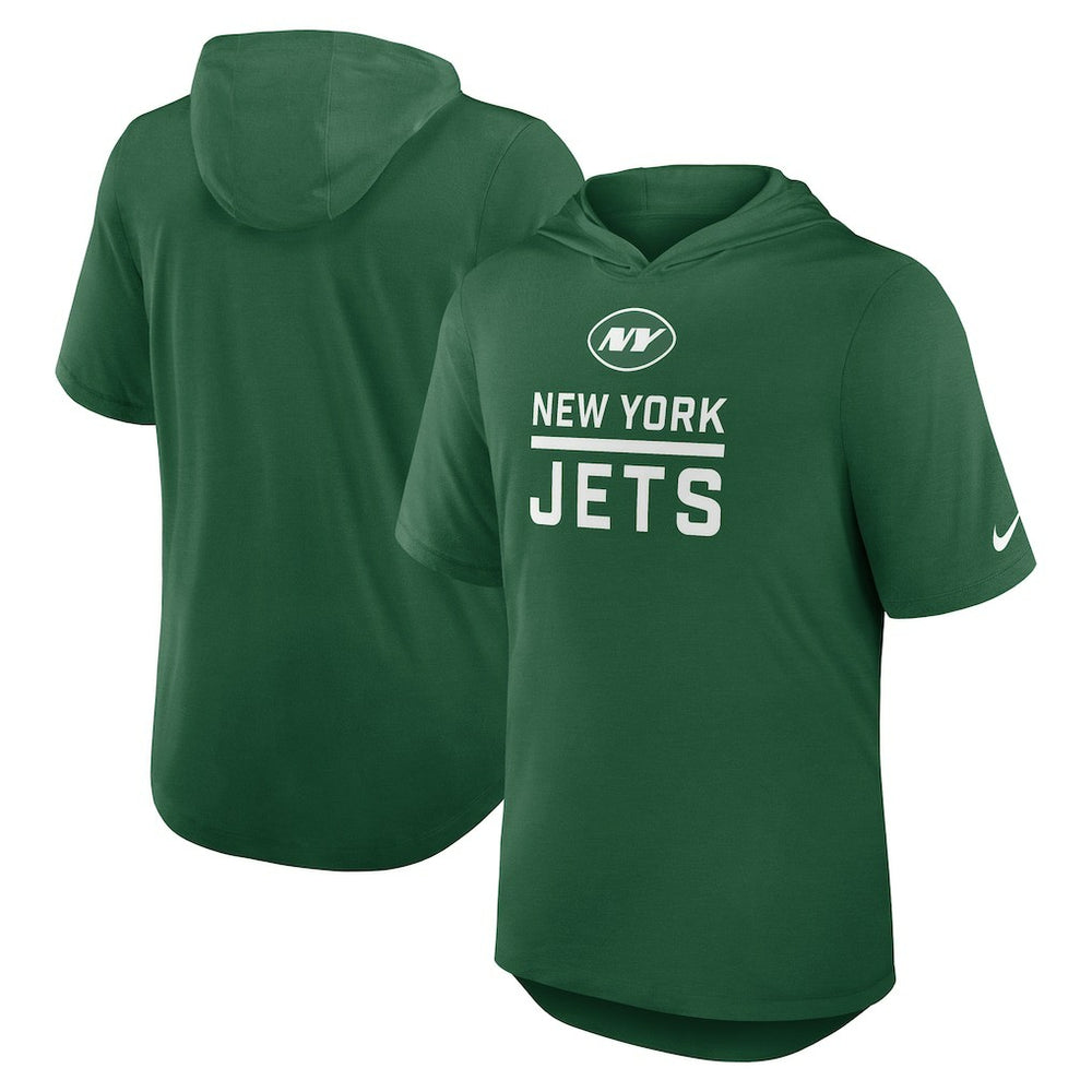 Nike New York Jets Lockup Tri-Blend Hoodie T-Shirt Green