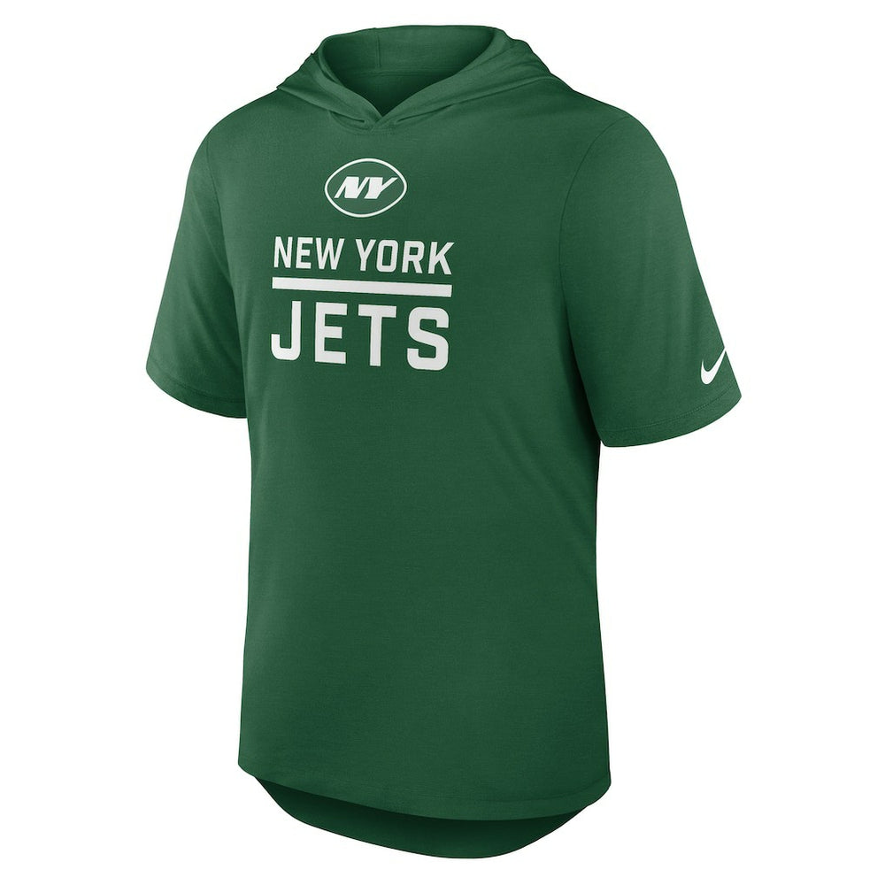 Nike New York Jets Lockup Tri-Blend Hoodie T-Shirt Green