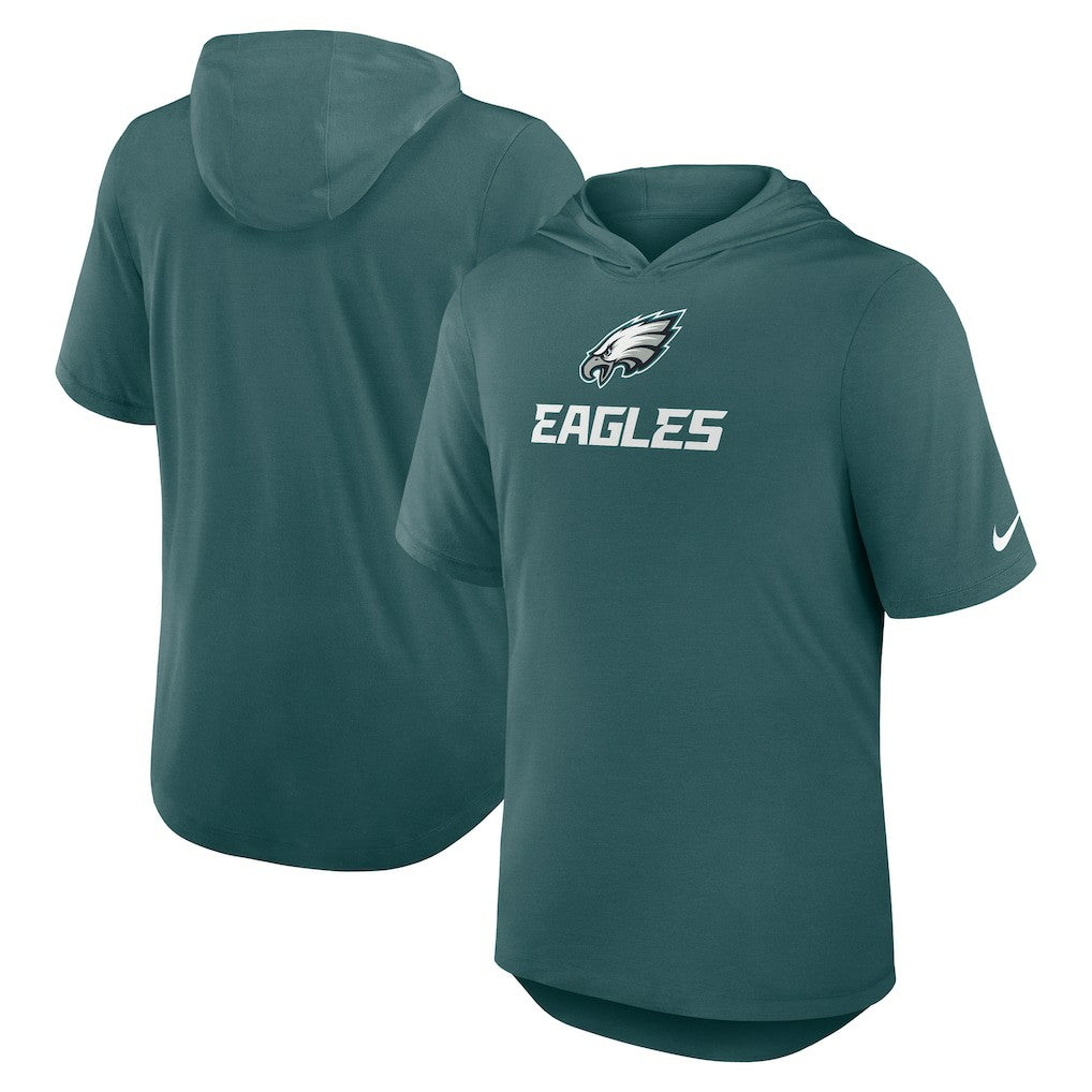 Nike Philadelphia Eagles Lockup Tri-Blend Hoodie T-Shirt Midnight Green