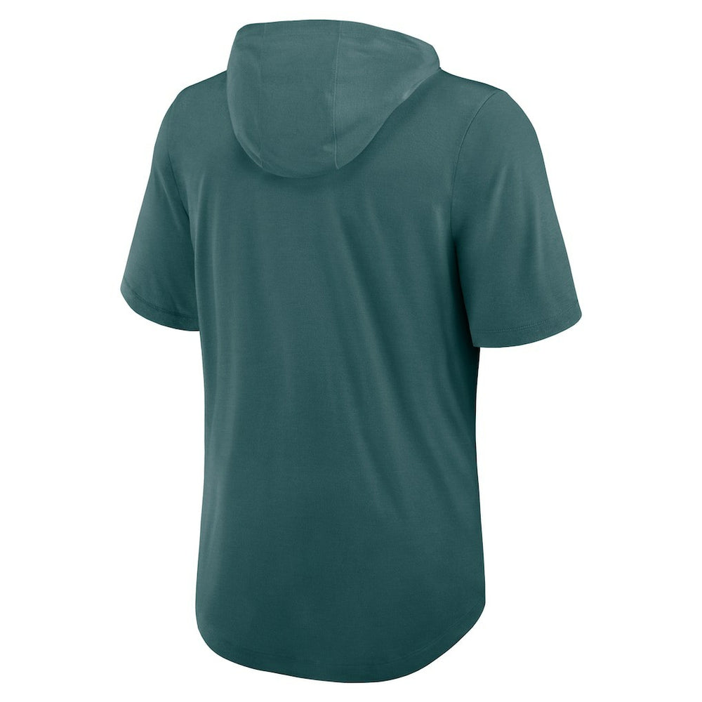 Nike Philadelphia Eagles Lockup Tri-Blend Hoodie T-Shirt Midnight Green