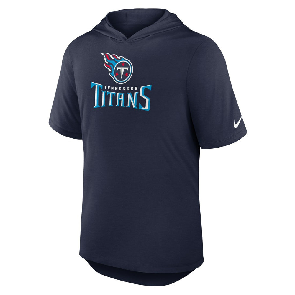 Nike Tennessee Titans Lockup Tri-Blend Hoodie T-Shirt Navy