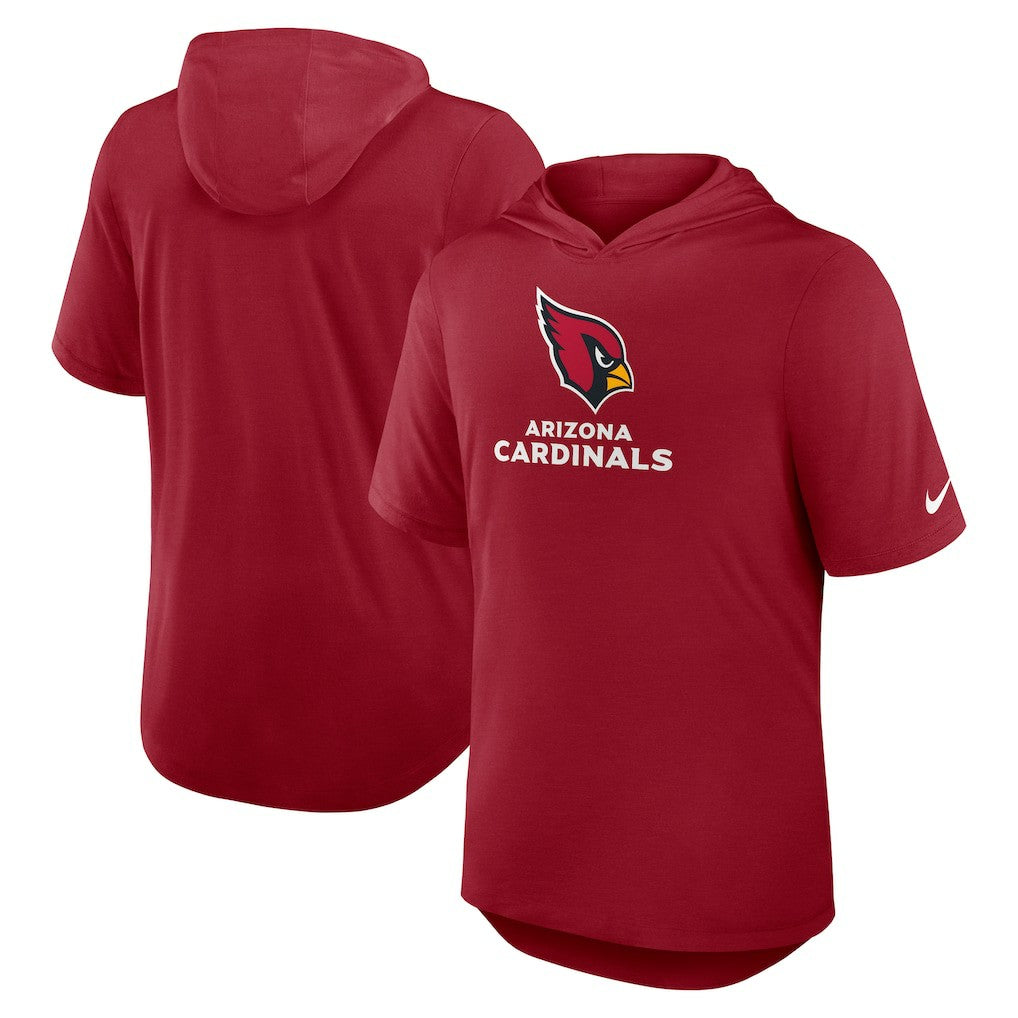 Nike Arizona Cardinals Lockup Tri-Blend Hoodie T-Shirt Cardinal