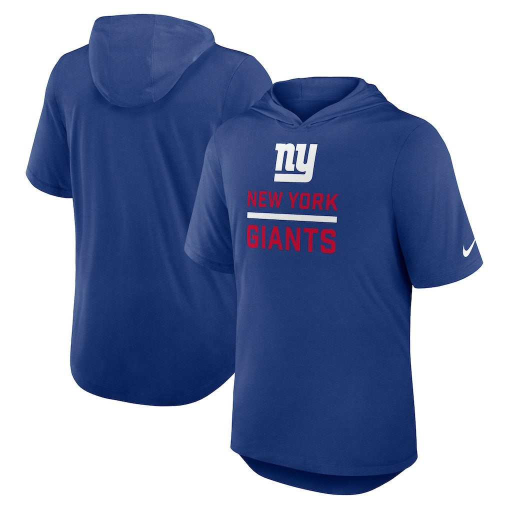 Nike New York Giants Lockup Tri-Blend Hoodie T-Shirt Royal