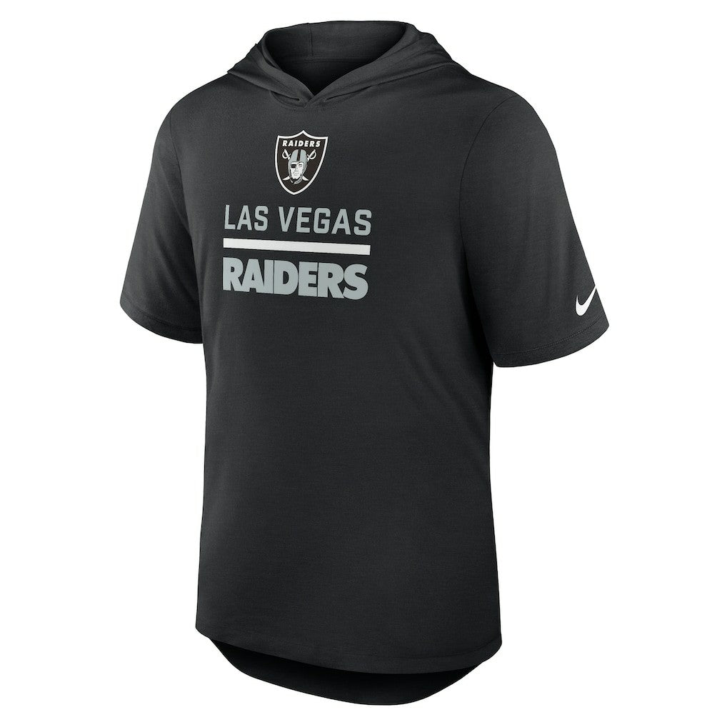 Nike Las Vegas Raiders Lockup Tri-Blend Hoodie T-Shirt Black