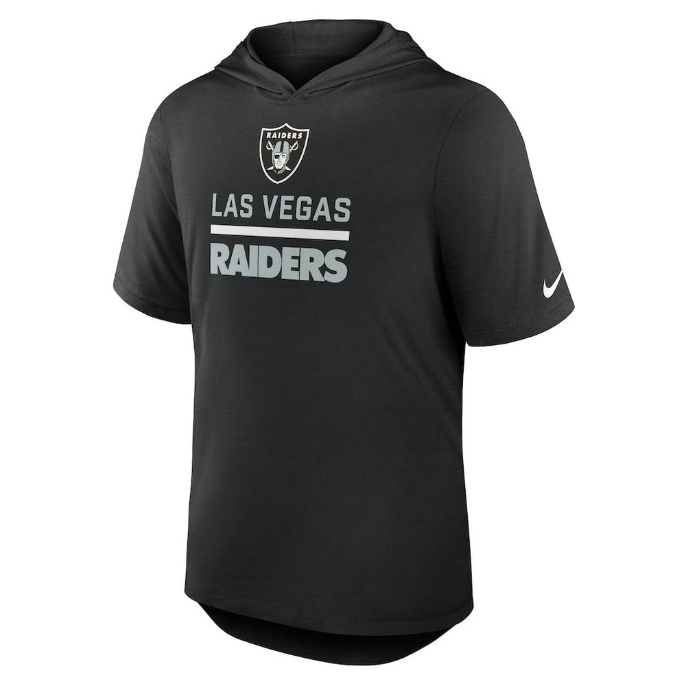 Nike Las Vegas Raiders Lockup Tri-Blend Hoodie T-Shirt Black