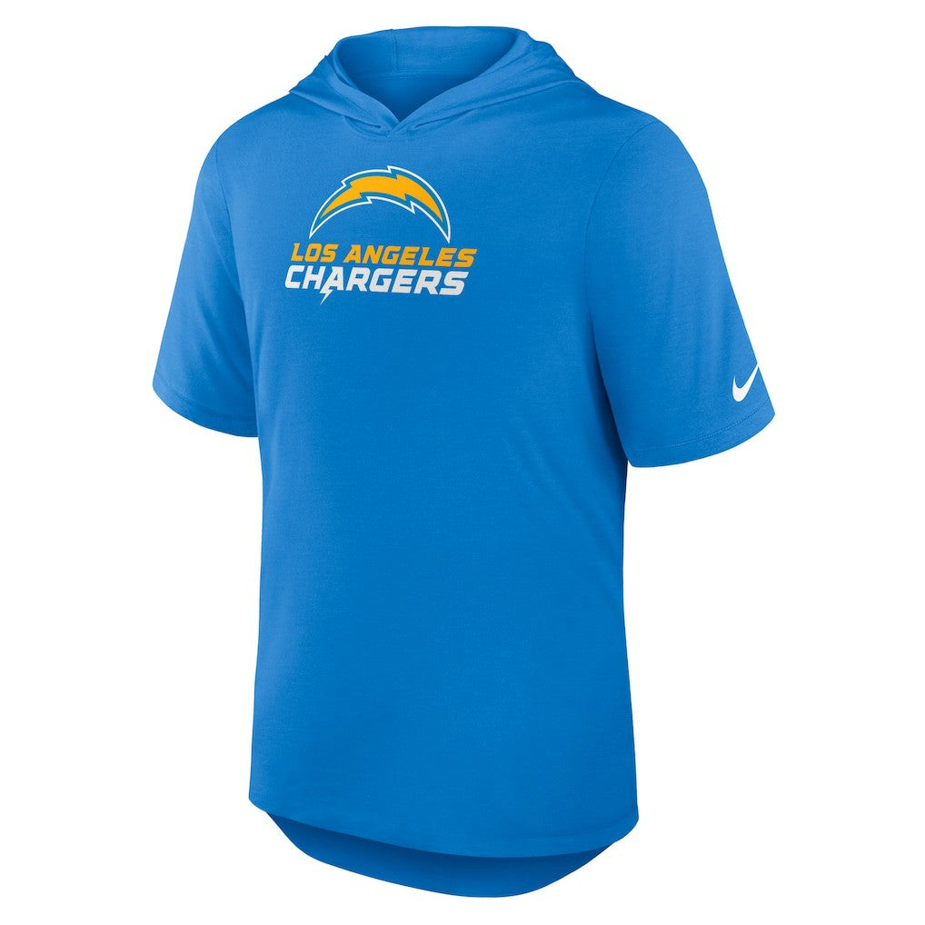 Nike Los Angeles Chargers Lockup Tri-Blend Hoodie T-Shirt Powder Blue