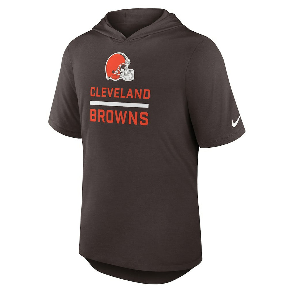 Nike Cleveland Browns Lockup Tri-Blend Hoodie T-Shirt Brown