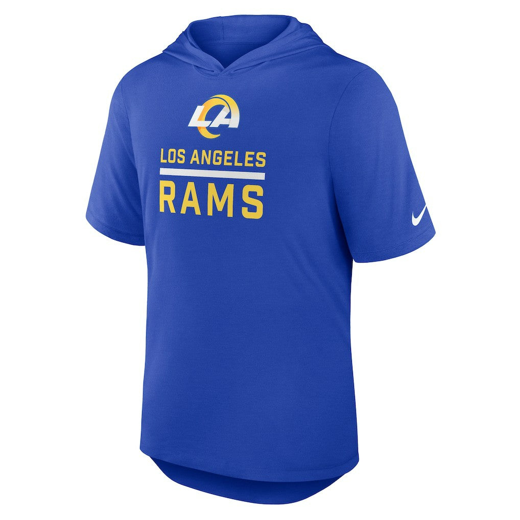 Nike Los Angeles Rams Lockup Tri-Blend Hoodie T-Shirt Royal